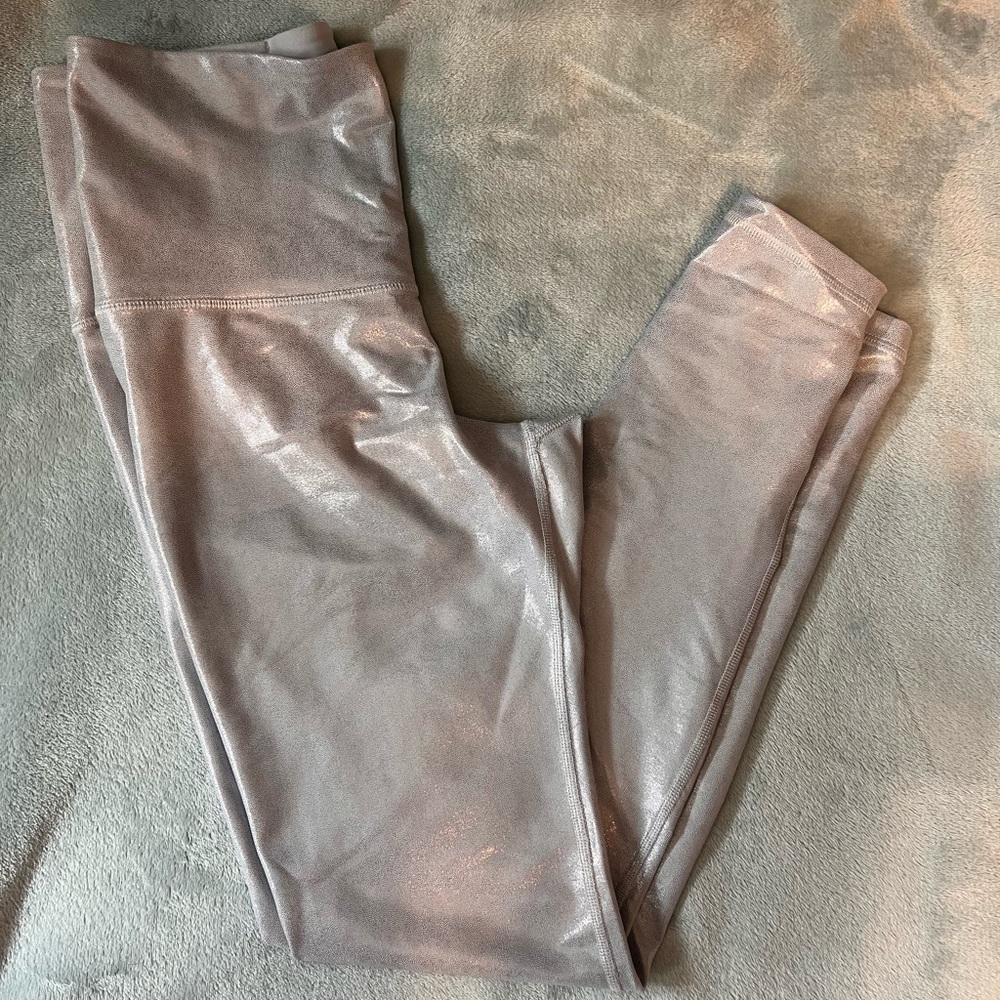 Old Navy Metallic Gray Leggings